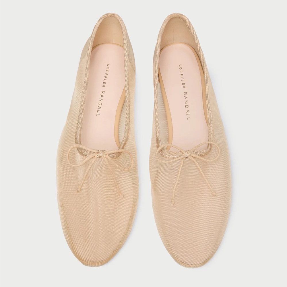 Loeffler Randall Landon Caramel Mesh Ballet Flat